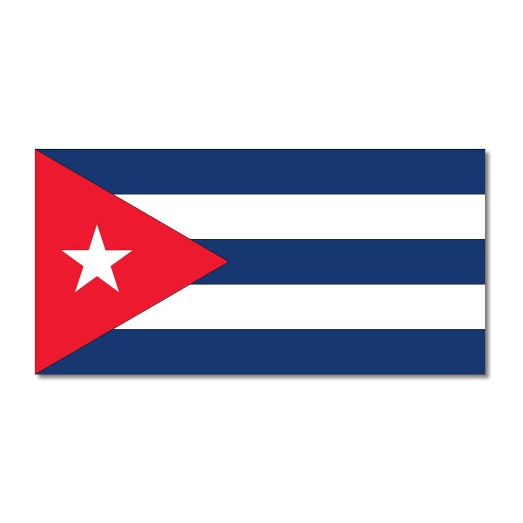 Cuba Cuban Country Flag Sticker for Car Truck Window Bumper Laptop ...