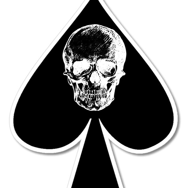 Helmet Decal Ace of Spades Etsy