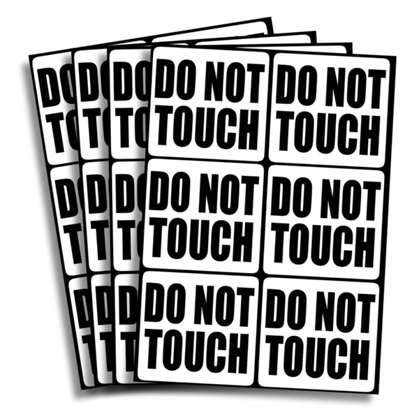 Do Not Touch Sign Etsy
