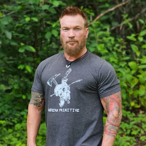 Modern Primitive Survival T-shirt, Unisex T-shirt, Gift for him, Gift for her, Outdoors, Camping, Survival tools, Bushcraft, Christmas Gift