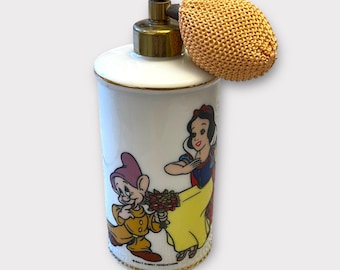 Vintage Walt Disney Perfume Bottle Snow White and Dopey Bakelite Japan 1960-1970