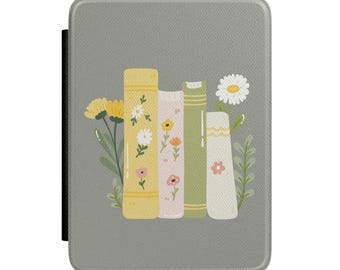 Funda para Kindle con diseño floral y diseño de margaritas y flores silvestres