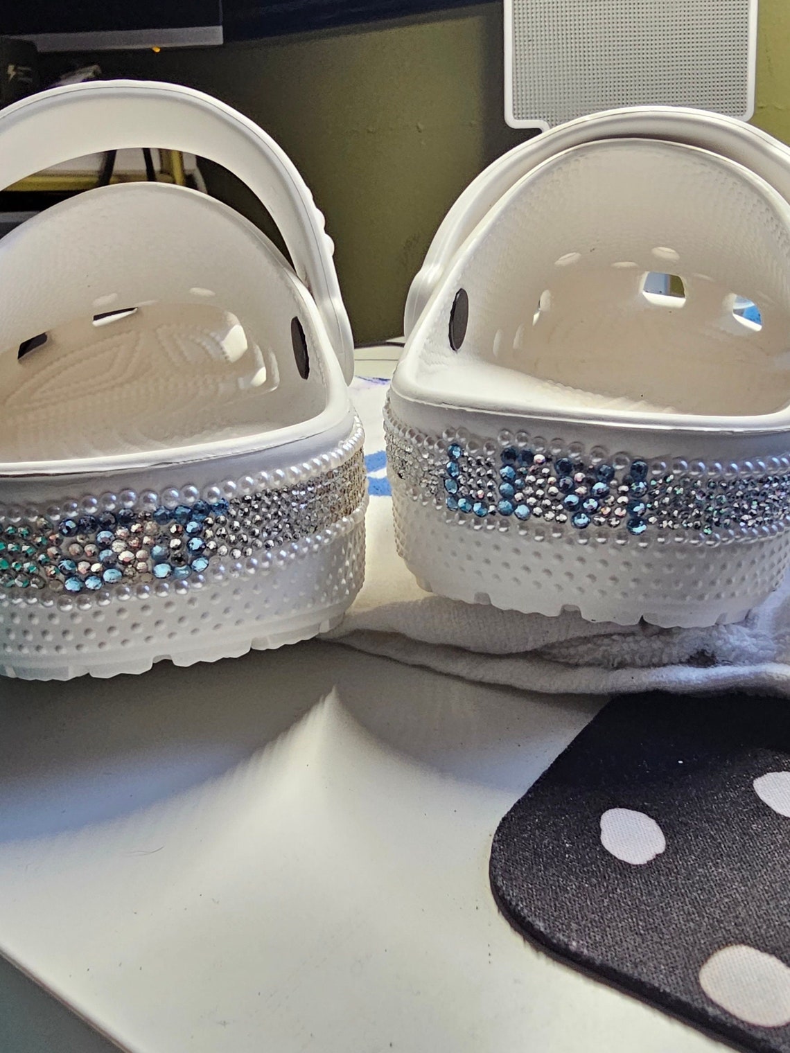 Custom Designed Rhinestone Crocs - Etsy