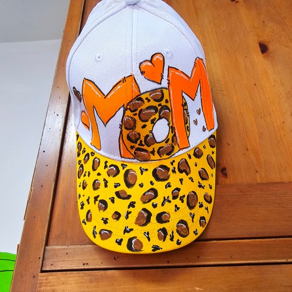 Hand Painted Baseball Cap One-of-a-kind Design: Mother