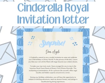 Cinderella DisneyWorld/ DL Trip Reveal Letter!