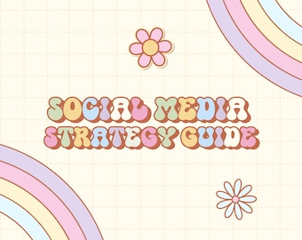 Social Media Strategy Template: Canva Guide, Content Planner (Instant Download)