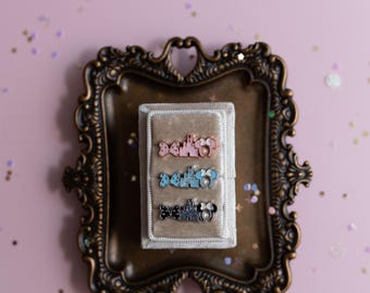 Park Icons Bar: castle, bow | Apple Watch charms, theme parks, disneyworld charms, WDW DL accessories, Apple Watch bar, stacking watch charm