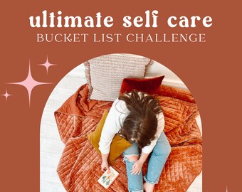 Self Care Bucket List Challenge| Self Care Challenge| Bucket List| Customizable Bucket List| Self Care Workbook| Self Care Digital Download|