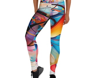 Leggings de yoga "Flujo abstracto"