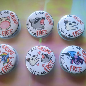 I Am Cringe; But I Am FREE Buttons