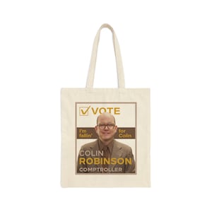 Colin Robinson for Comptroller Cotton Canvas Tote Bag I&#39;m Fallin&#39; for Colin WWDS WWDITS What We Do In The Shadows