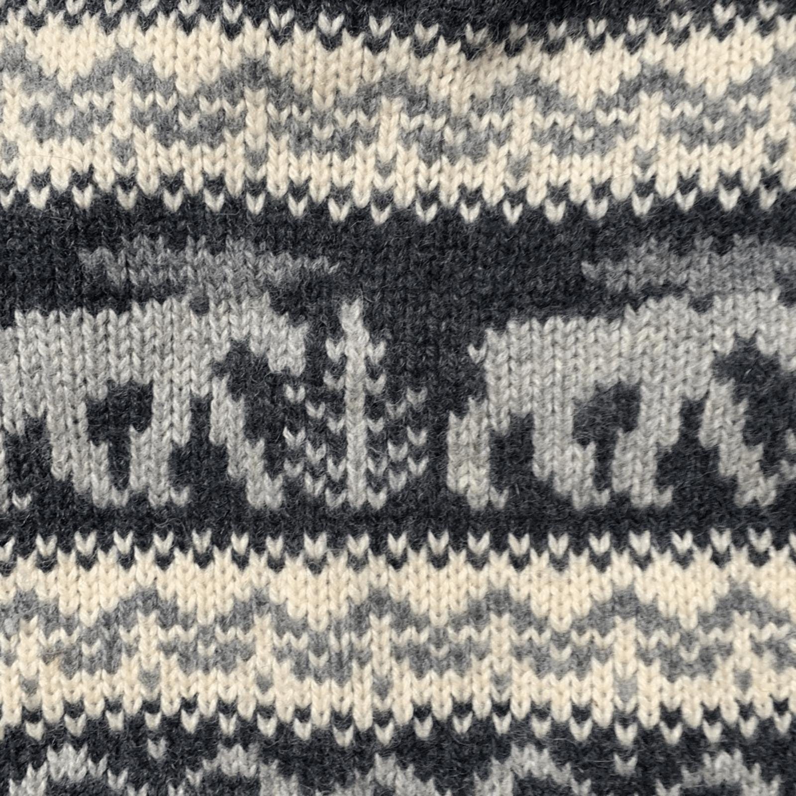90s Eddie Bauer Wool Sweater: Vintage Nordic Moose Turtleneck - Etsy