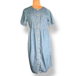 Womens Denim Empire Waist Dress - Etsy Womens Denim Empire Waist Dress - Etsy