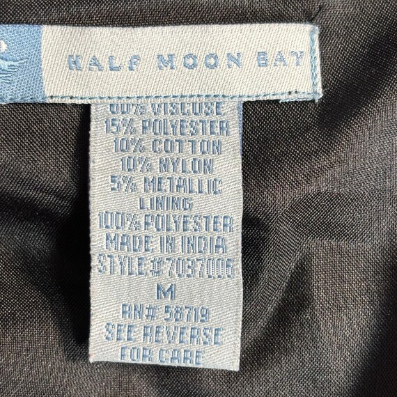 90s Patchwork Velvet Brocade Jacket, Red Black Bo… - image 7