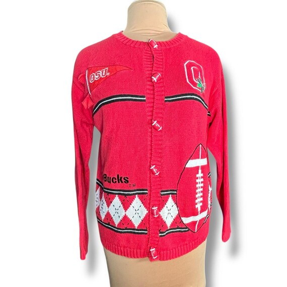 90s Eagles Eye Ohio State Buckeyes Football Red K… - image 7