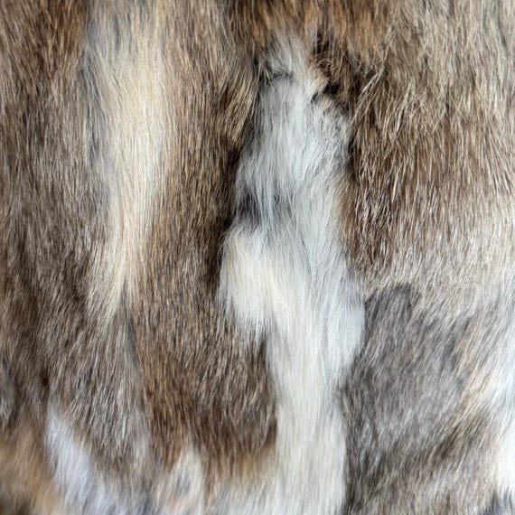 Patchwork Rabbit Fur Jacket Genuine Fur Neutral C… - image 11