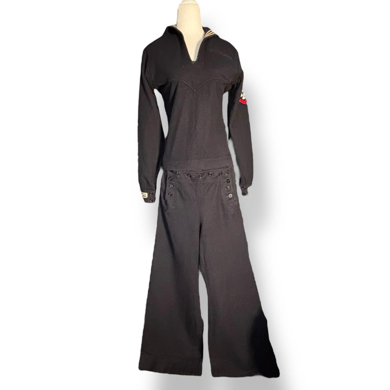 Vintage 1962 U.S. Navy Wool Uniform: Crackerjack Jumper & Wide Leg 