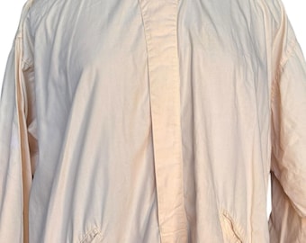 90s Marithe Francois Girbaud Oversized Cotton Shirt Cream Mens Minimalist Workwear Tunic Androgynous Designer Top