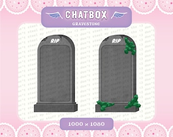 Spooky Gravestone Twitch Chatbox