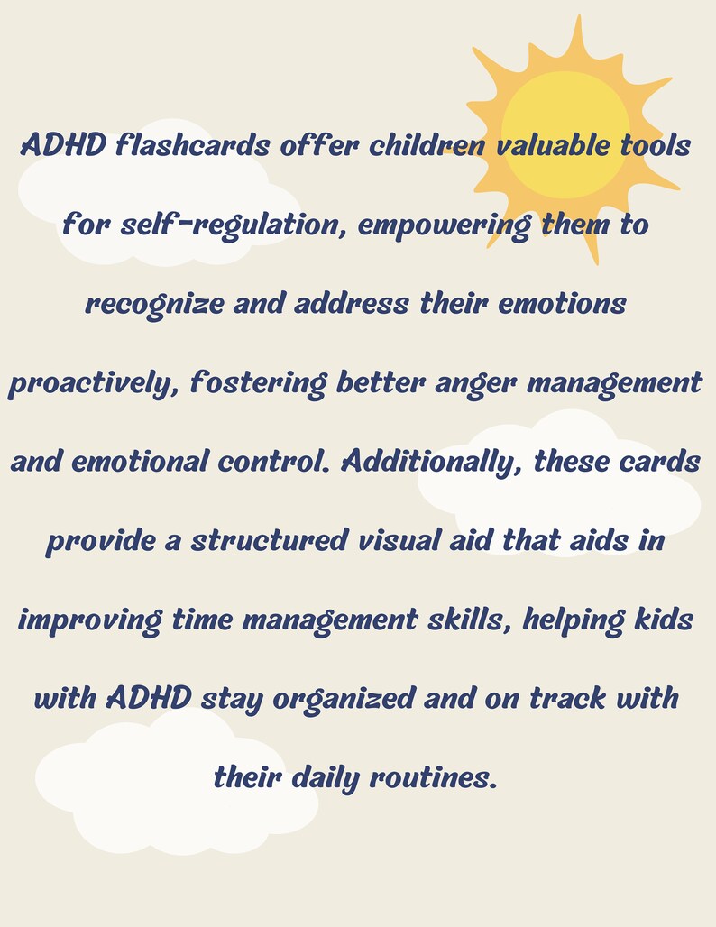 ADHD Flashcards Printable Flashcards ADHD Tools For Kids Time Etsy Adhd flashcards printable flashcards adhd tools for kids time etsy