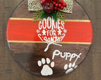 Christmas wreath for puppy house!