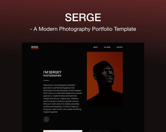 Serge- Minimal Photography Template