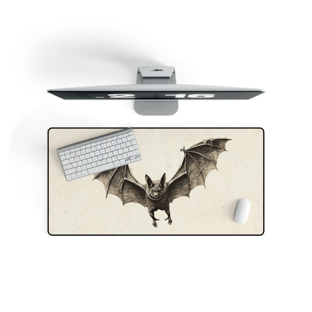 Halloween Desk Mat Vampire Bat Vintage Aesthetic Goth Gothic Etsy