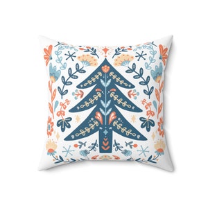 Scandinavian Christmas Pillow | Scandi Nordic Folk Winter Holiday Living Room Bedroom Decor | INSERT INCLUDED 14x14 16x16 18x18 20x20