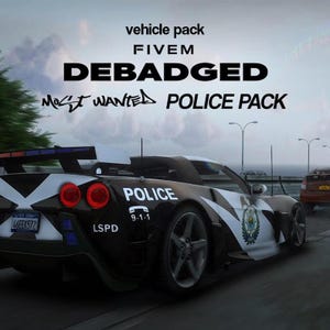 FiveM Debadged NFS Most Wanted  Police Cars Pack Add-on - 10 Unbranded FiveM Cop Vehicle Pack - 10 FiveM Ready Car Pack