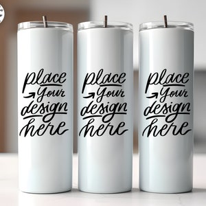 20oz Skinny Tumbler Mockup, Wrap Mockup, PNG, PSD, Full View Wrap, Canva, Photoshop, Tumbler Mockup