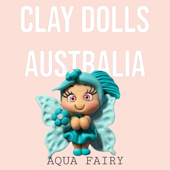 AQUA FAIRY Clay Embellishment 