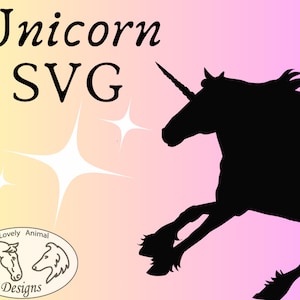 Eenhoorn SVG silhouet vector bestand digitale download