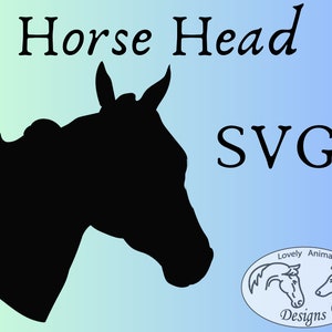 Paard hoofd SVG vector bestand silhouet