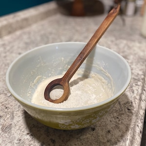 Handcrafted Walnut 12” Round Whisk, Danish Dough Hook