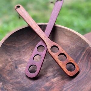 Handcrafted Wood Dough Whisk: Sourdough Danish Hook, Batter Mixer