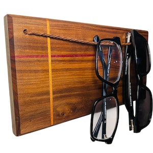 Wall Mounted Glasses Holder – Sunglass Organizer Rack, Wooden Entryway Shelf, Eyewear Storage, Handmade Gift, Mulitple Glasses Storage