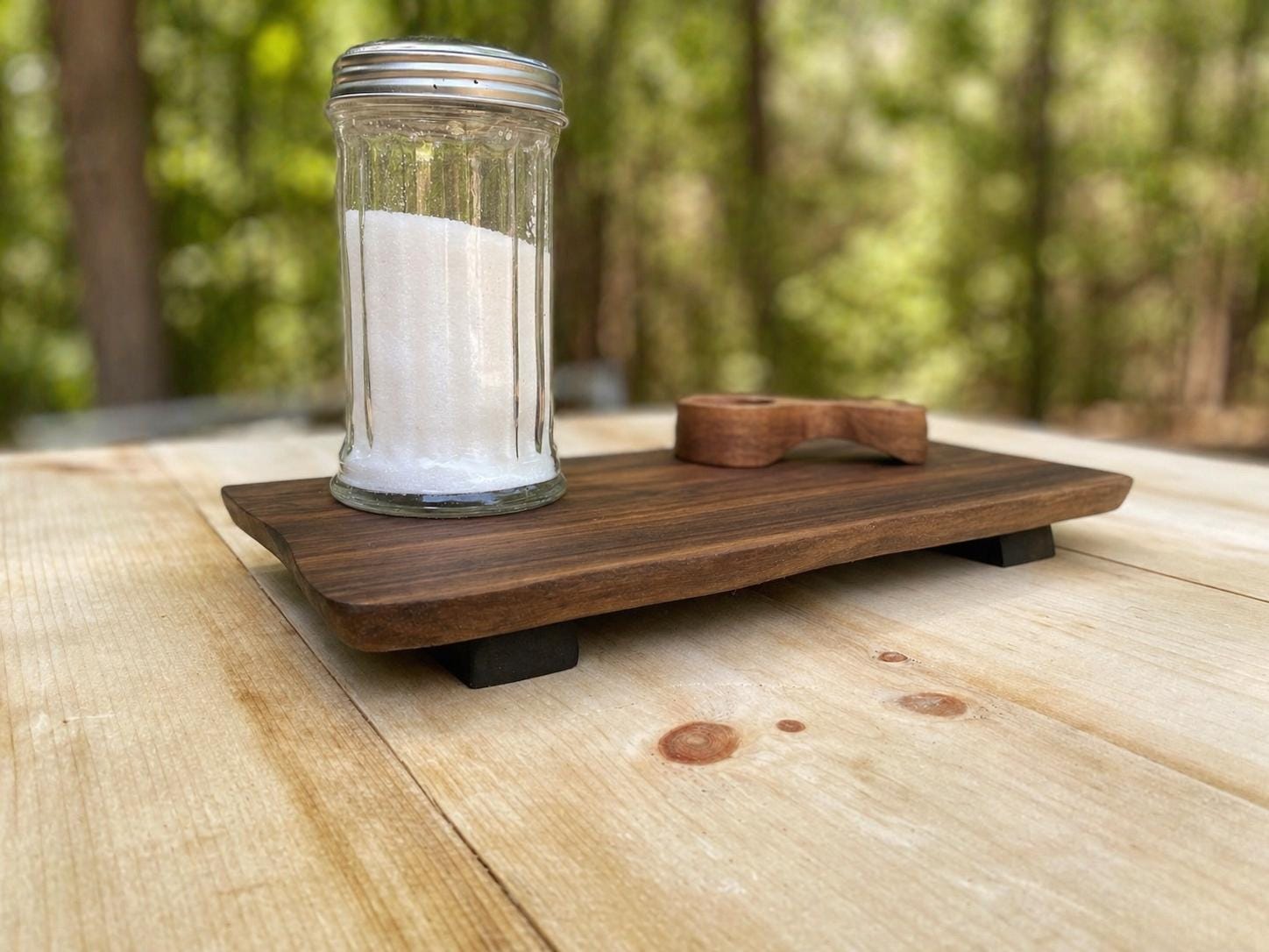 Walnut Wood Riser | Handmade Countertop Stand | Coffee Bar & Bathroom ...