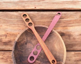 Handcrafted Wooden Dough Whisk: Sourdough Bread Making Tool