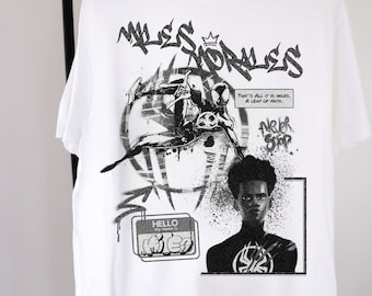 Vintage Miles Morales Shirt, miles morales spiderverse shirt, across the spiderverse marvel shirt, marvel comic book shirt