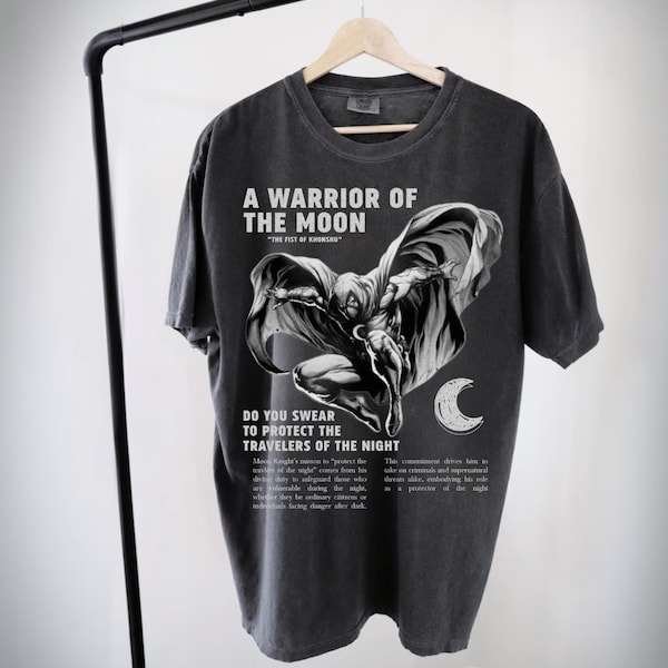 Moon Knight Marvel Shirt, FRONT, moon knight shirt, marvel moonknight shirt, marvel comic book shirt, vintage marvel shirt, fist of khonshu