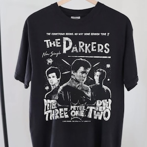 La chemise vintage Parkers, chemise spiderman pas du tout chez soi, chemise peter parkers, chemise spiderverse, cadeau spiderman merveille pour lui, tom holland