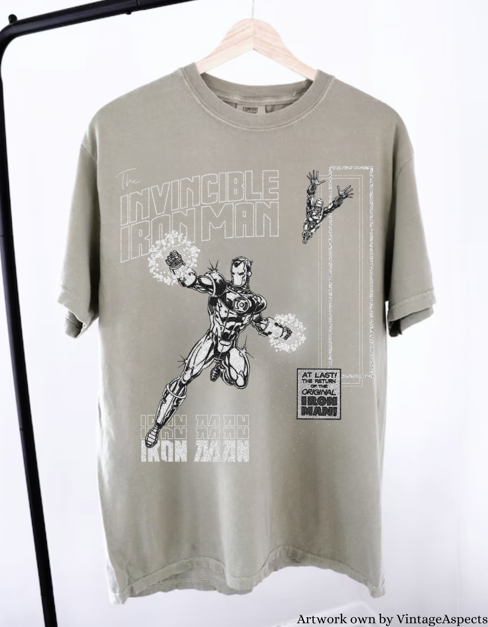 Vintage Iron Man Shirt, FRONT, Tony Stark T-shirt, Iron Man Shirt