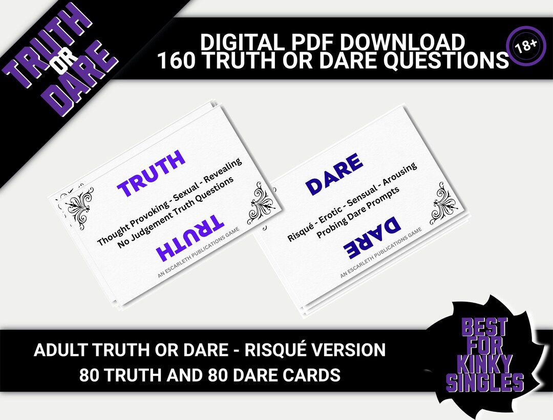 Buy Mature | Truth or Dare Game - Risqué Version | Kinky, Dirty, Sexy Fun | 80 Truth & 80 Dare Cards | Great for All Adults Especially Singles Online in India