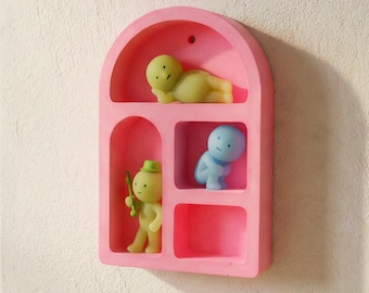 Neon Arch Shelf for Eclectic Home Decor | Display Collectibles & Tiny Treasures