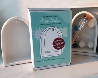 DIY Paintable Curio Shelf Kit | Unfinished Wall Altar Decor | Witchy Home Craft Project