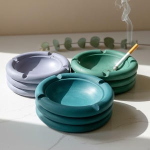 Zement Aschenbecher - Minimalistisches, farbenfrohes, funktionales Dekor für stilvolle Häuser und Außenräume