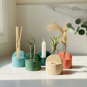 Hanging Bud Vase: Wall Propagation, Table Display, Candle Holder, Boho Arch Sconce