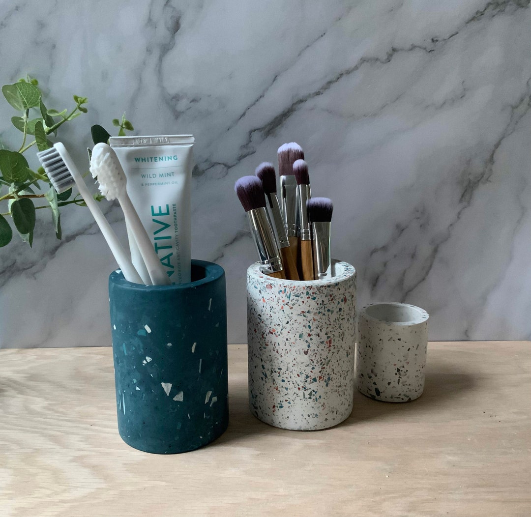 Terrazzo Storage Cup Pen Pot Desk Storage Bathroom Storage - Etsy