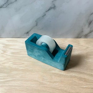 Cement Tape Dispenser Modern Industrial Office Decor Unique Concrete Desk Accessory Stylish and Functional Tape Holder Office Gift image 10