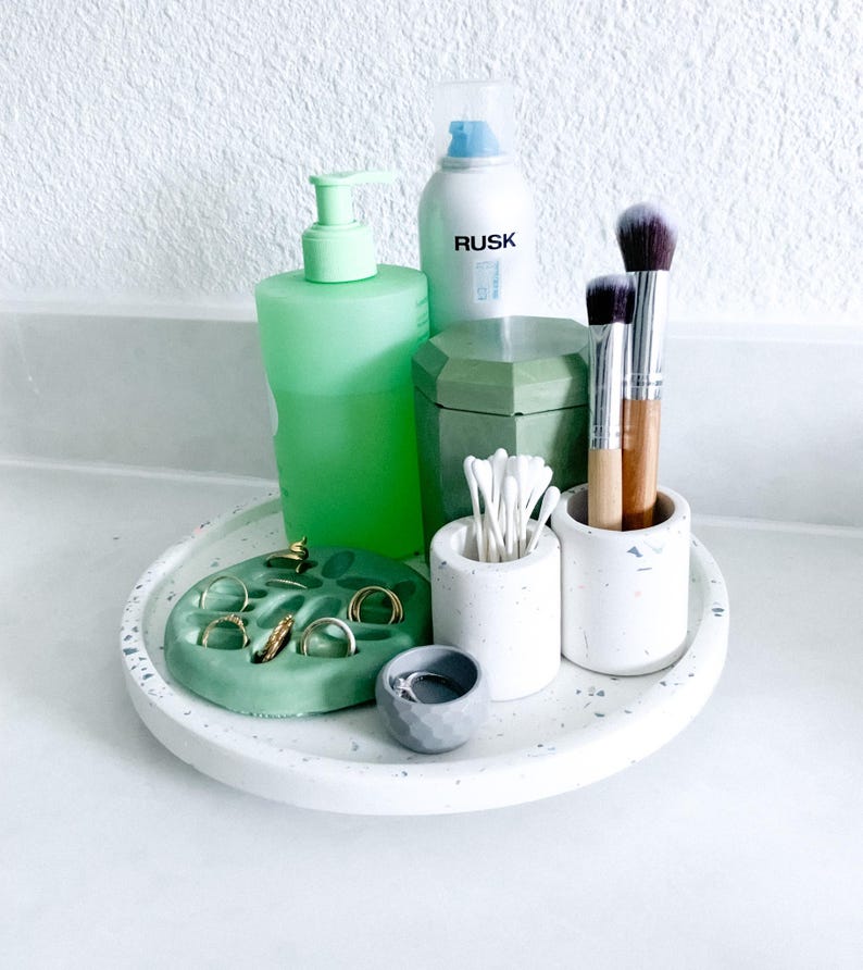 leftcornerdecor Terrazzo Lazy Susan - Thumbnail 3
